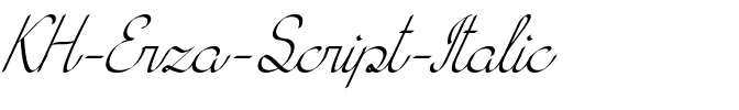 KH Erza Script Italic.otf