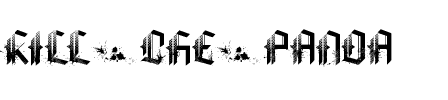 KILL THE PANDA Regular.ttf
