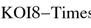 KOI8 Times Regular.ttf