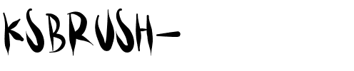 KSBRUSH Medium.ttf