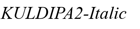 KULDIPA2 Italic.ttf