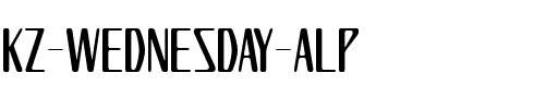 KZ WEDNESDAY ALP.ttf