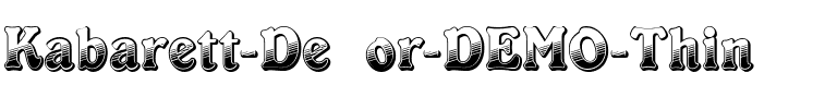 Kabarett Decor DEMO Thin.ttf