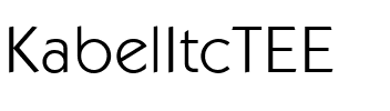 KabelItcTEE Regular.ttf