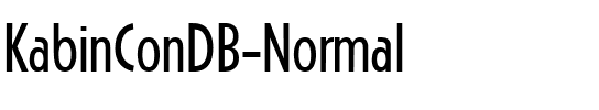 KabinConDB Normal.ttf