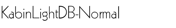 KabinLightDB Normal.ttf