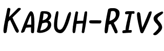 Kabuh Rivs Regular.otf
