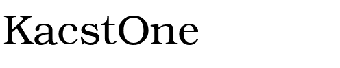 KacstOne KacstOne.ttf
