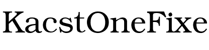 KacstOneFixed Regular.ttf