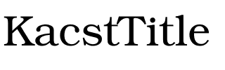 KacstTitle KacstTitle.ttf