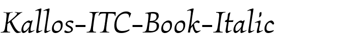 Kallos ITC Book Italic.ttf