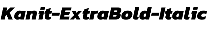 Kanit ExtraBold Italic.ttf