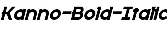 Kanno Bold Italic.ttf