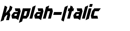 Kaplah Italic.otf