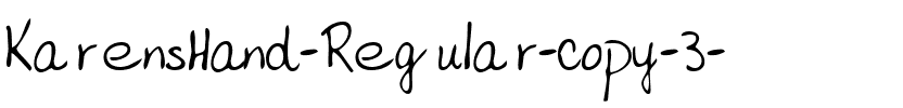 KarensHand Regular.ttf