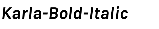 Karla BoldItalic.ttf