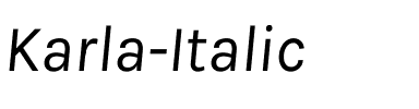 Karla Italic.ttf