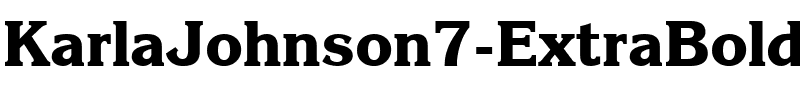 KarlaJohnson7 ExtraBoldSH.ttf