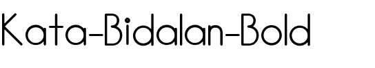 Kata Bidalan Bold Regular.ttf