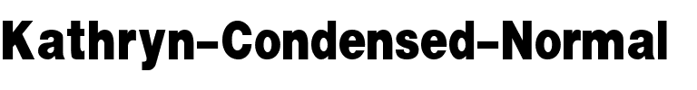Kathryn-Condensed Normal.ttf