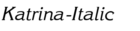 Katrina Italic.ttf