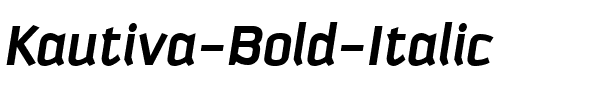 Kautiva Bold Italic.ttf