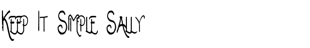 Keep It Simple Sally Normal.ttf