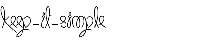 Keep It Simple Normal.ttf