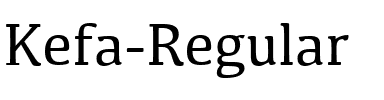 Kefa-Regular Regular.ttf
