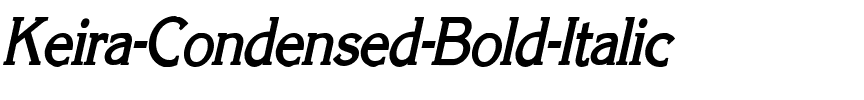 Keira Condensed Bold Italic.ttf