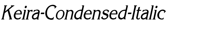 Keira Condensed Italic.ttf
