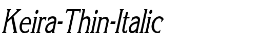 Keira Thin Italic.ttf