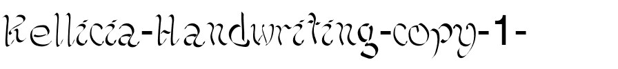 Kellicia Handwriting Regular.ttf