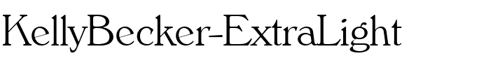 KellyBecker-ExtraLight Regular.ttf