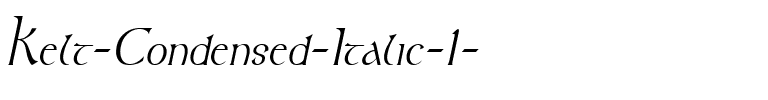 Kelt-Condensed Italic.ttf