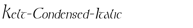 Kelt Condensed Italic.ttf