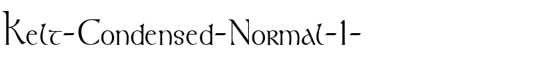 Kelt-Condensed Normal.ttf