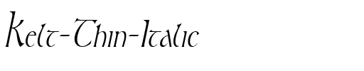Kelt Thin Italic.ttf