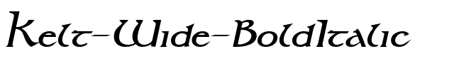 Kelt Wide BoldItalic.ttf