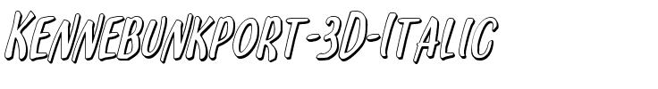 Kennebunkport 3D Italic Italic.ttf