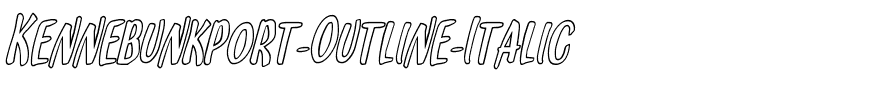 Kennebunkport Outline Italic Italic.ttf
