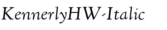 KennerlyHW-Italic Italic.ttf