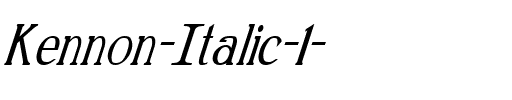 Kennon Italic.ttf