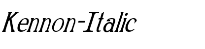Kennon-Italic Regular.ttf