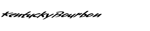 KentuckyBourbon Regular.ttf