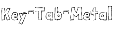 Key Tab Metal Outlined.ttf