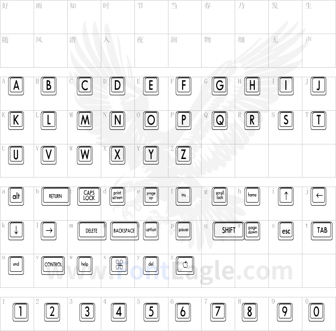 Keyboard-KeysCn-Condensed