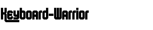 Keyboard Warrior Regular.otf