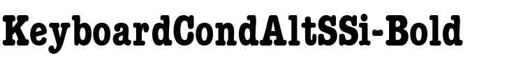 KeyboardCondAltSSi Bold.ttf