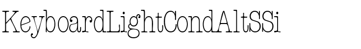 KeyboardLightCondAltSSi Regular.ttf